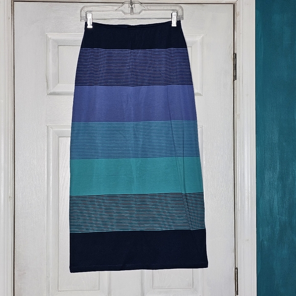 Gudrun Sjoden striped long skirt Small - Picture 2 of 10